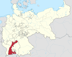 The Grand Duchy of Baden within the German Empire