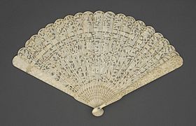 Brisé fan, China, c.1800