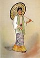 From Burmah a watercolor by Rao Bahadur M. V. Dhurandhar depicting a Burmese woman from Myanmar