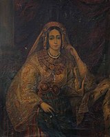 Szathmari's official portrait of Princess Bibescu, ca. 1845