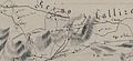 Detail of the topographic map of Julgado de Montealegre (1836), by Fidencio Bourman, showing the Couto Misto