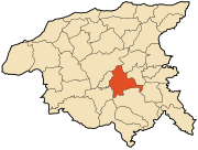 Location of Chlef, Algeria within Chlef Province