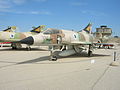 Eine Dassault Mirage III Shahak im IAF-Museum auf dem Militärflugplatz Chazerim