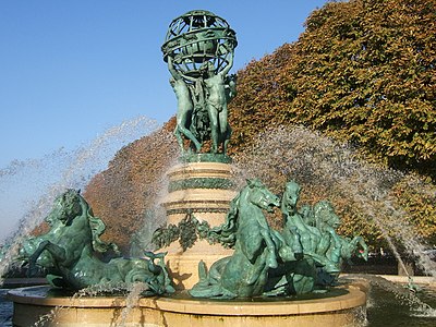 The Seasons turning the celestial Sphere for the Fountain of the Observatory, Jardin du Luxembourg