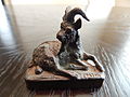 A miniature bronze of a goat by Fratin, c. 1840