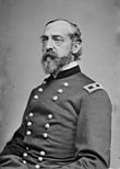American Civil War general with bald head and beard