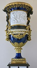 Large vase; 1783; hard porcelain and gilt bronze; height: 2 m, diameter: 0.90 m; Louvre