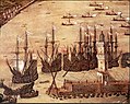 Genuesische Flotte im Hafen, Bild von 1481