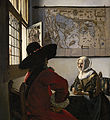 Vermeer: Soldat mit lachendem Mädchen, 1657