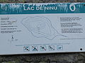 Informationsschild zum See in der Nähe des Lac de Nino