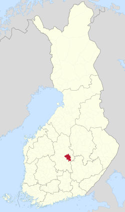 Location of Laukaa in Finland