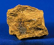Limonite, or hydrated iron oxide, is the basic ingredient of the earth pigments ochre, sienna and umber.