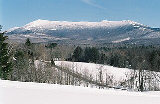 Western Slope of Mt. Mansfield from Underhill, Vermont.