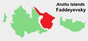 Location of the Faddeyevsky Peninsula in the Anzhu subgroup.