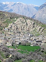 A typical Kurdish village in Hawraman, Kurdistan