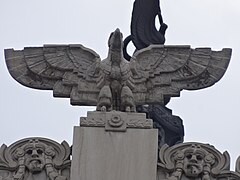 Art Nouveau eagle sculpture