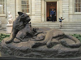 Panther and Cubs, c. 1878, at the Metropolitan Museum of Art in New York City