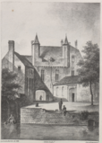 Gateway to the Prinsenhof, depicted in 1823