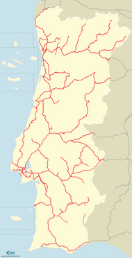 Railway map Portugal