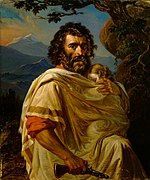 Italian Man with a Child, 1860