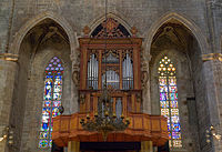 The organ at Santa Maria del Mar, Barcelona