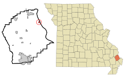 Location of Commerce, Missouri