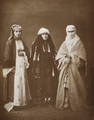 Muslim women from Thessaloniki, from Les costumes populaires de la Turquie en 1873, published under the patronage of the Ottoman Imperial Commission for the 1873 Vienna World's Fair