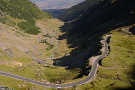 Northern part of the road, seen from the pass