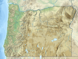 Location of Dexter Reservoir in Oregon, USA.