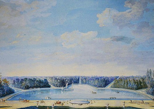 The lake and canal of Chanteloup (painting attributed to Louis-Nicolas Van Blarenberghe, Musée du Louvre)