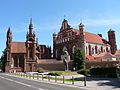 Image 92St. Anne's Church and the church of the Bernardine Monastery in Vilnius. Two examples of Gothic architecture. (from Grand Duchy of Lithuania)