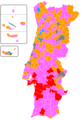 Ruling parties per municipality (2021–present) [f]