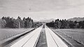 Ehemalige Reichsautobahn zwischen Chiemsee und Siegsdorf ca. 1936, archiviert im Ida-Seele-Archiv