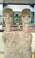 Ain Ghazal Statues, Neolithic period, 6700-6500 BCE, now in the Jordan Archaeological Museum, Amman