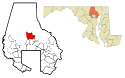Location of Cockeysville in Maryland