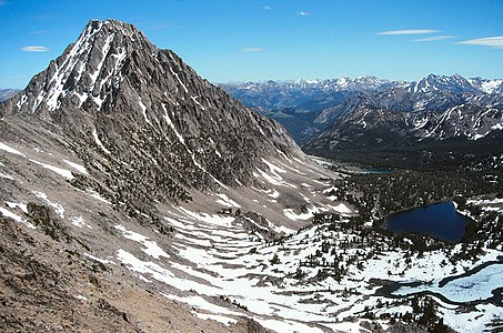 217. Castle Peak is the highest summit of Idaho's White Cloud Mountains.