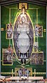 Christ in Glory depicted on a large tapestry in Coventry Cathedral, designed by Graham Sutherland and completed in 1962