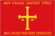 An attempt to reconstruct the flag of the Kingdom of Asturias as described by de Jovellanos