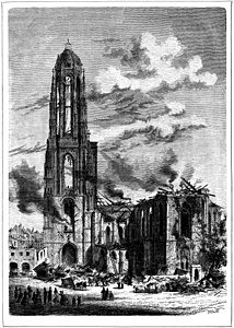 View from the south after the fire of 1867