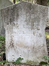 Thomson's grave in Highgate Cemetery