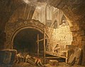 La violation des caveaux des rois dans la basilique de Saint-Denis (Gemälde von Hubert Robert, zwischen 1793 und 1808)