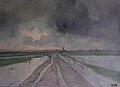 Marie-Joseph Iwill, The flooded road to Berck. 1909, Musée des Beaux-Arts, Rouen