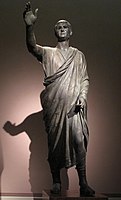 The Orator, Romano-Etruscan bronze statue, c. 100 BC