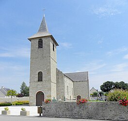 The church of Saint-Pierre and Sainte-Agnès, in La Landec