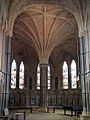 Profilierte Gewölberippen (Lincoln Cathedral, Kapitelhaus, 13. Jh.)