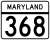 Maryland Route 368 marker