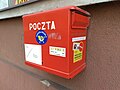 Modern postbox in Poland