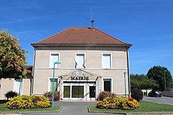 The town hall in L'Abergement-Clémenciat