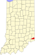 State map highlighting Ohio County