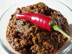 Ajika, spicy sauce in Caucasian cuisine